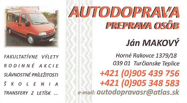 Autodoprava Makový Ján